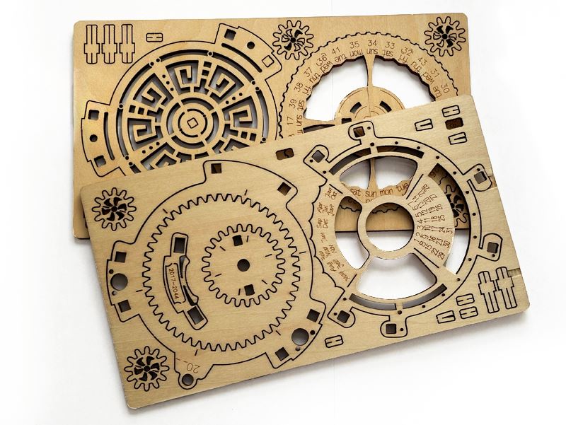Wooden Calendar 3D Puzzle Wooden Puzzle lockpickgenius