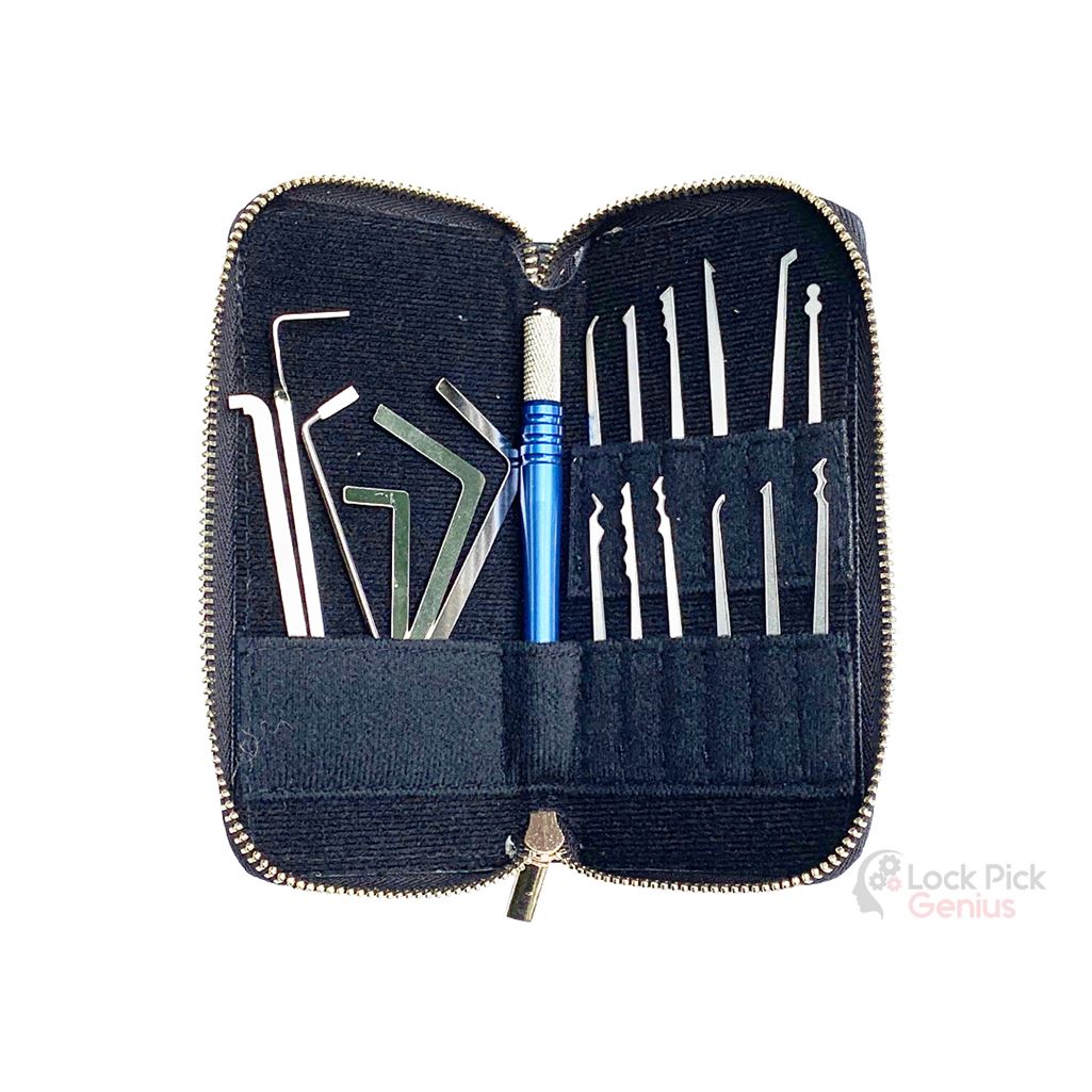 18 Piece Lock Pick Set in Protective Case