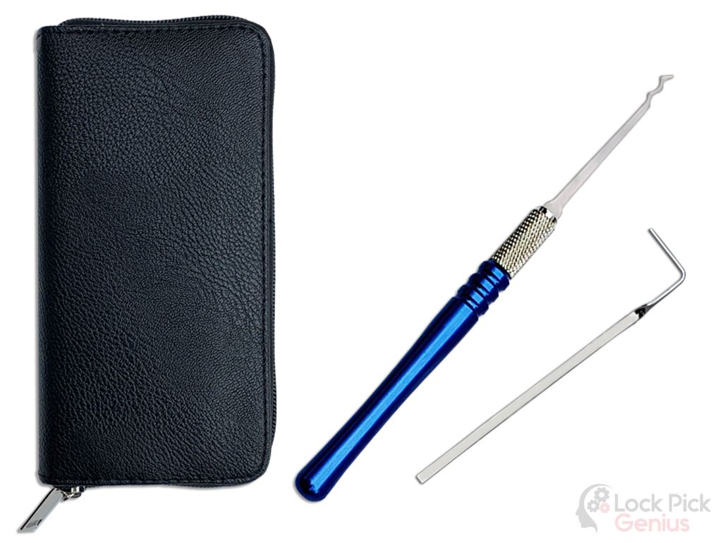 18 Piece Lock Pick Protective Case and Tools