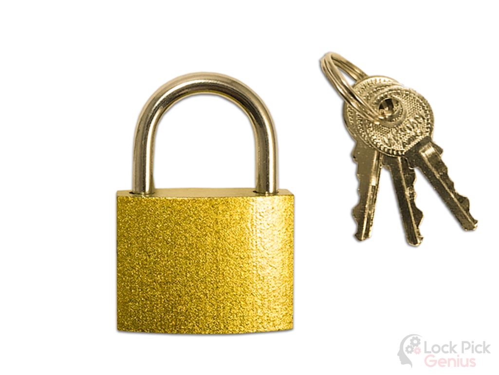 2 Practice Locks: Transparent Blue Tumbler Practice Padlock and Real Lock Practice Lock with Keys