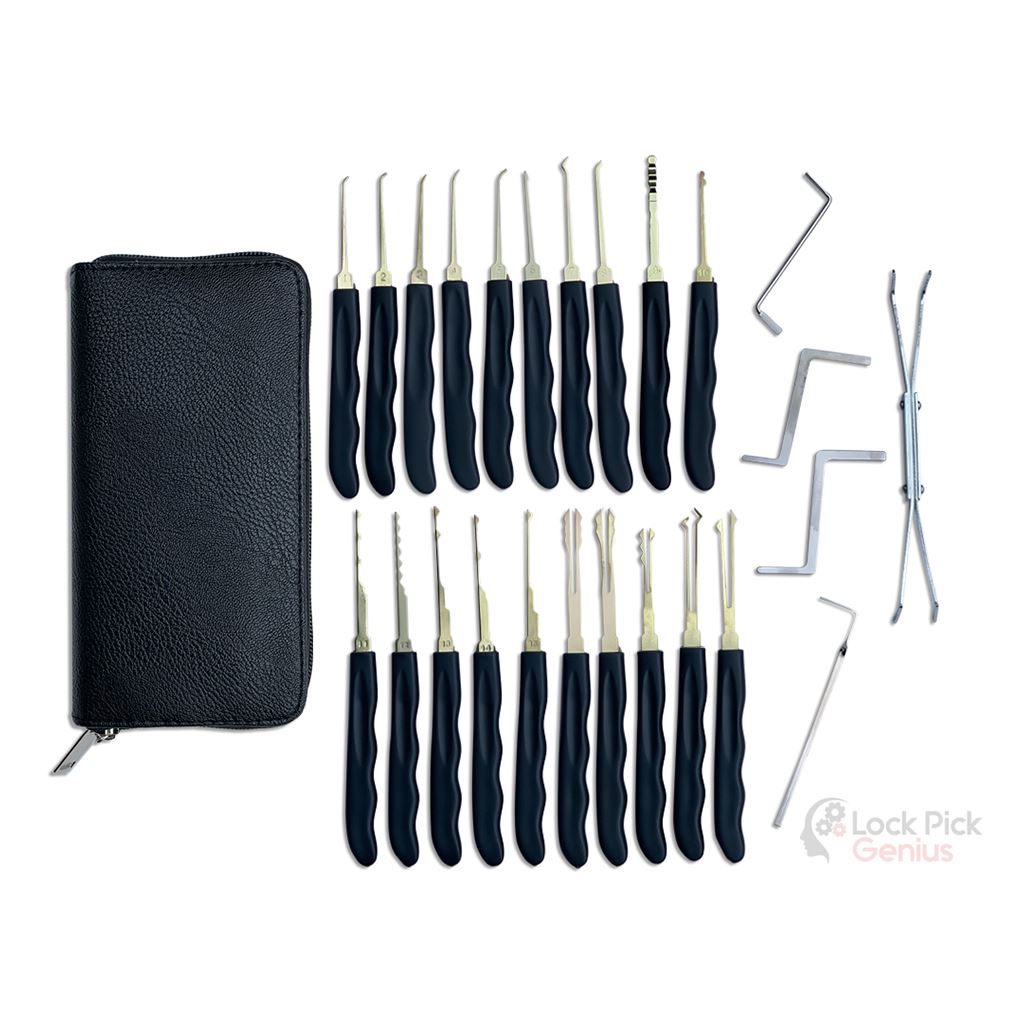 Protective Wallet with 25 Piece Lock Pick Set