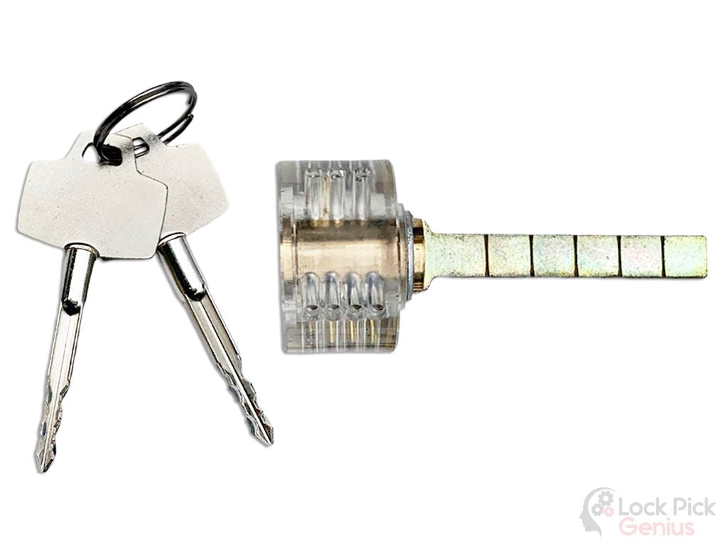 Transparent Lock Pick Tool and Keys