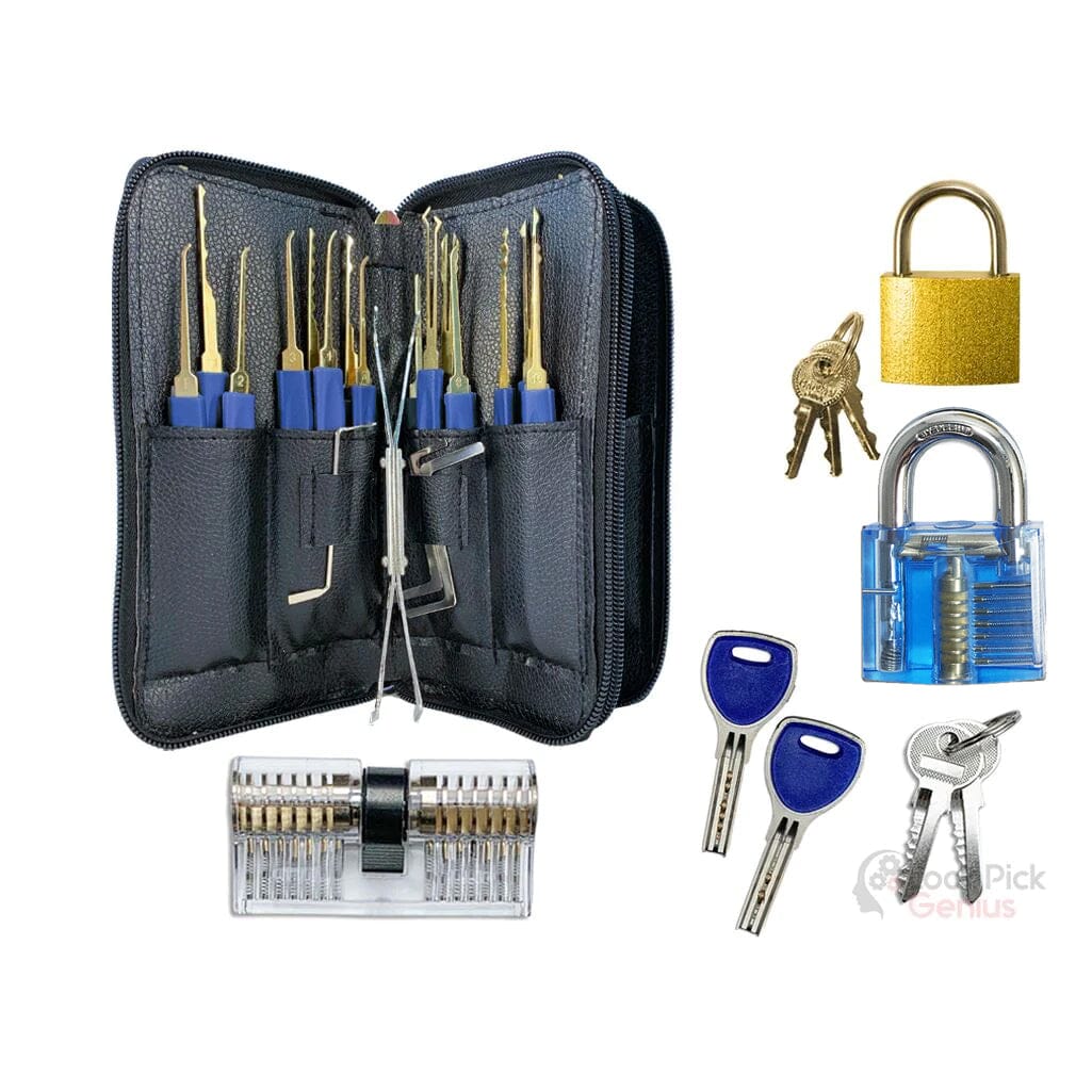 Forenzics™ Deluxe 25 Piece Training Lock Pick and 3 locks