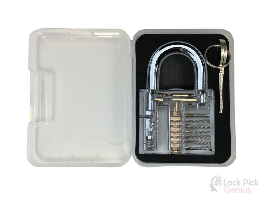 15pcs Lock Picking Set Kit Tool with Transparent Practice Training Padlock  Lock for Locksmith Beginners and Professional