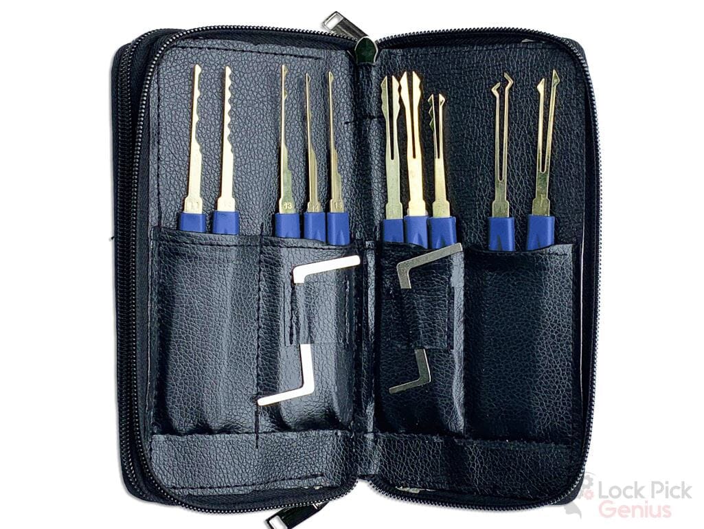 Forenzics™ Deluxe 25 Piece Training Lock Pick Set with 3 Practice Locks Lock Pick Set lockpickgenius