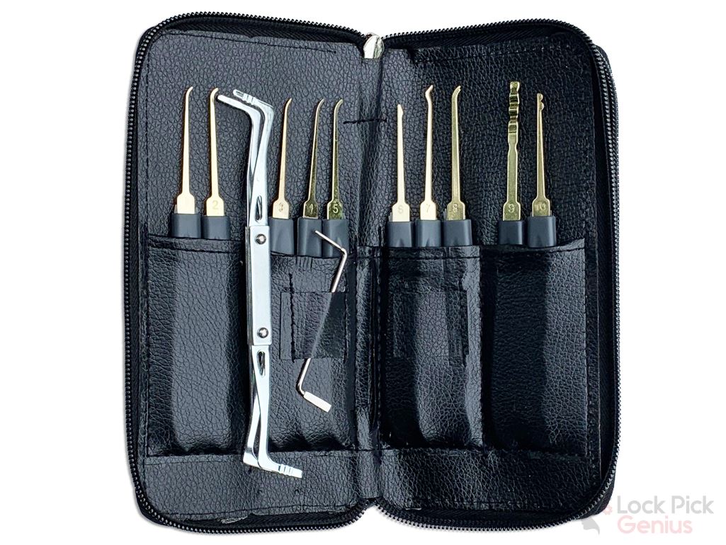 Deluxe Lock Picks and Universal Lock Pick Set in Protective Wallet
