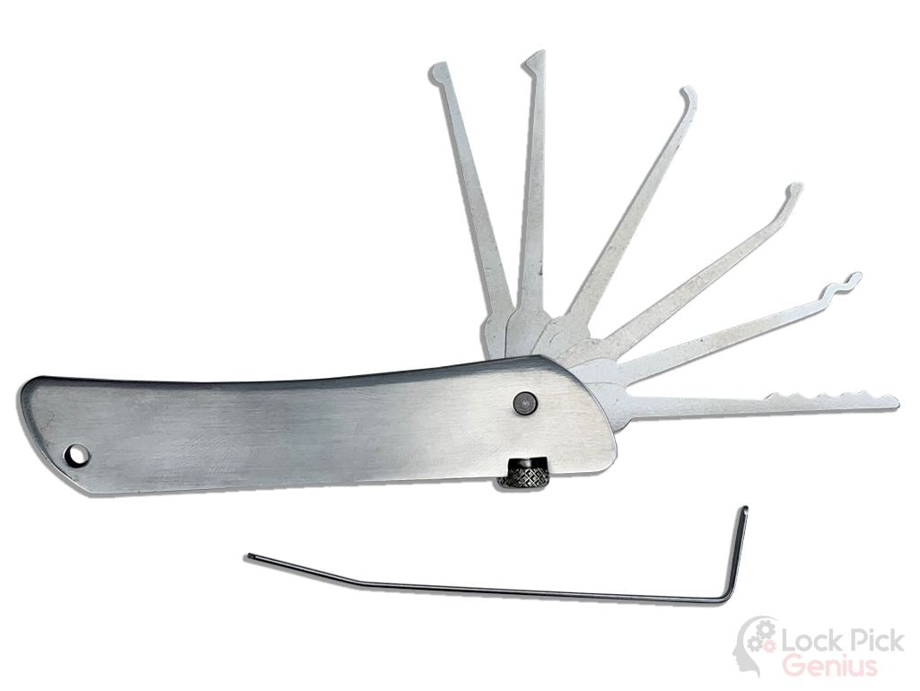 Jackknife Lock Pick Set with Tension Wrench for Lock Pick Training