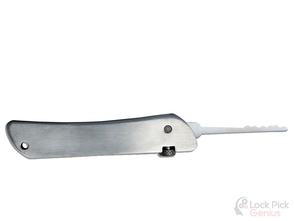 Jackknife Lock Pick Set Showing Saw Rake Lock Pick Tool