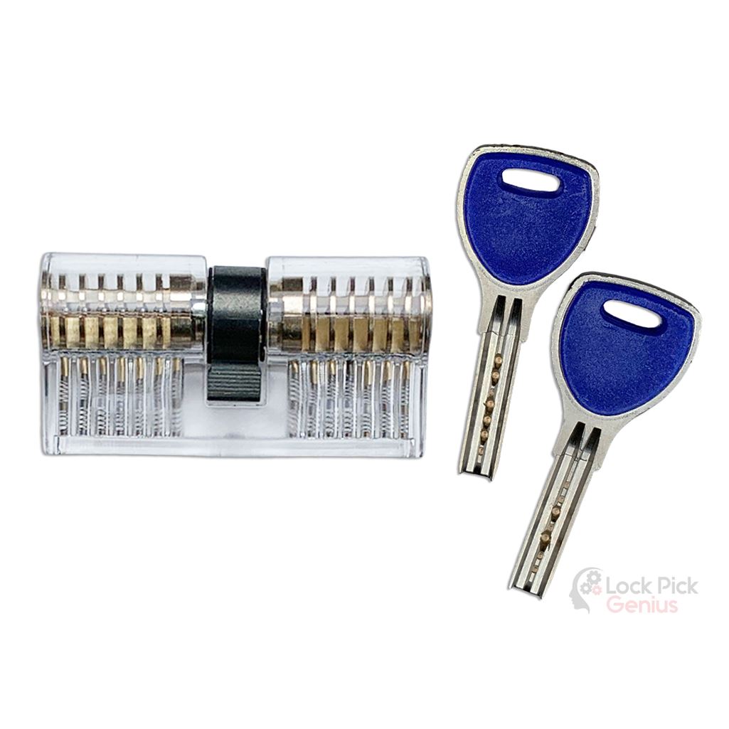Transparent 7 Pin Practice Dimple Commercial Lock for Lock Picking Training