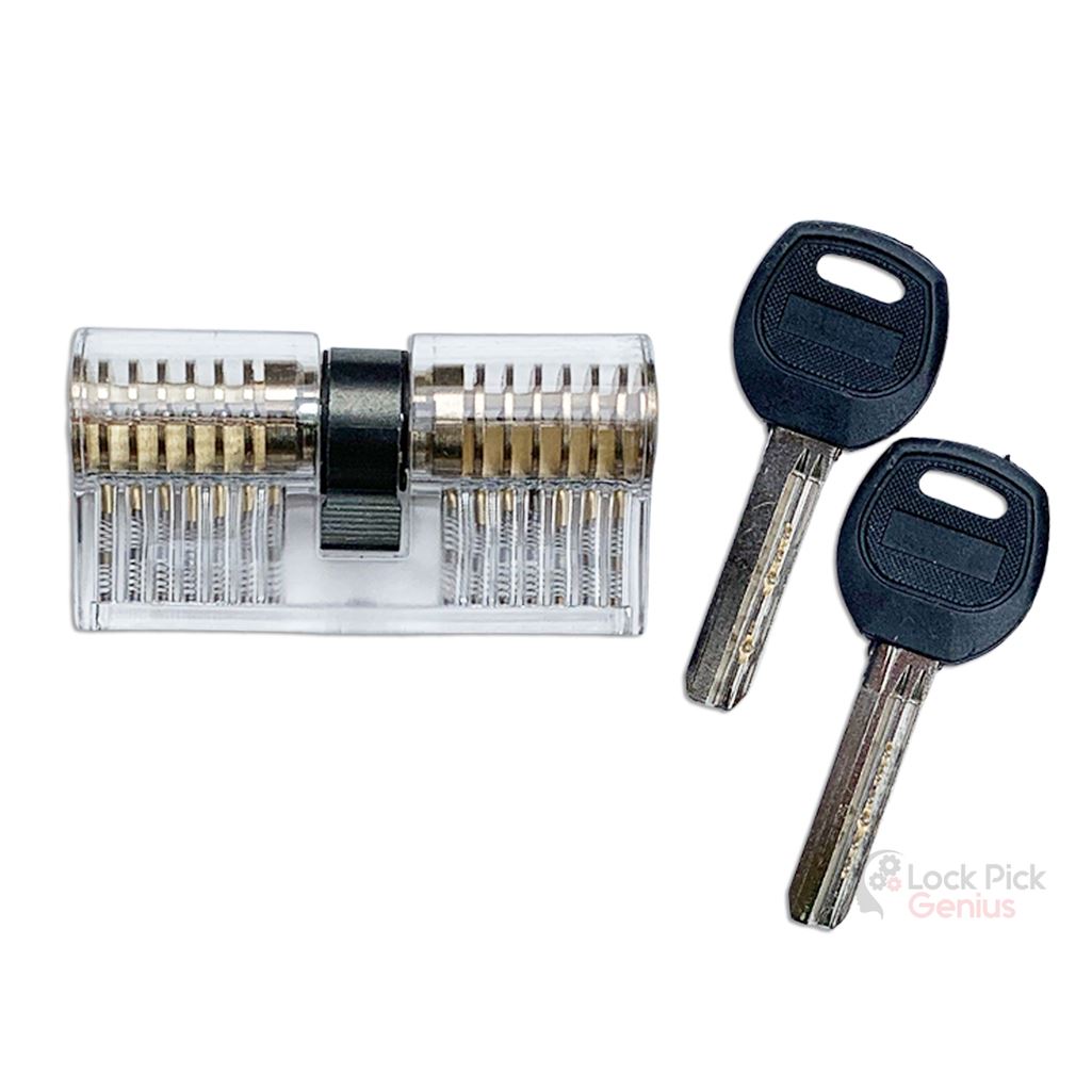 Transparent Dimple Clear Euro Lock for Lock Pick Training