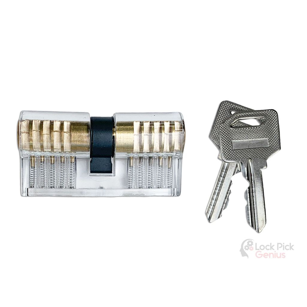 Double-sided Clear Commercial Tumbler Lock for Lock Pick Practice