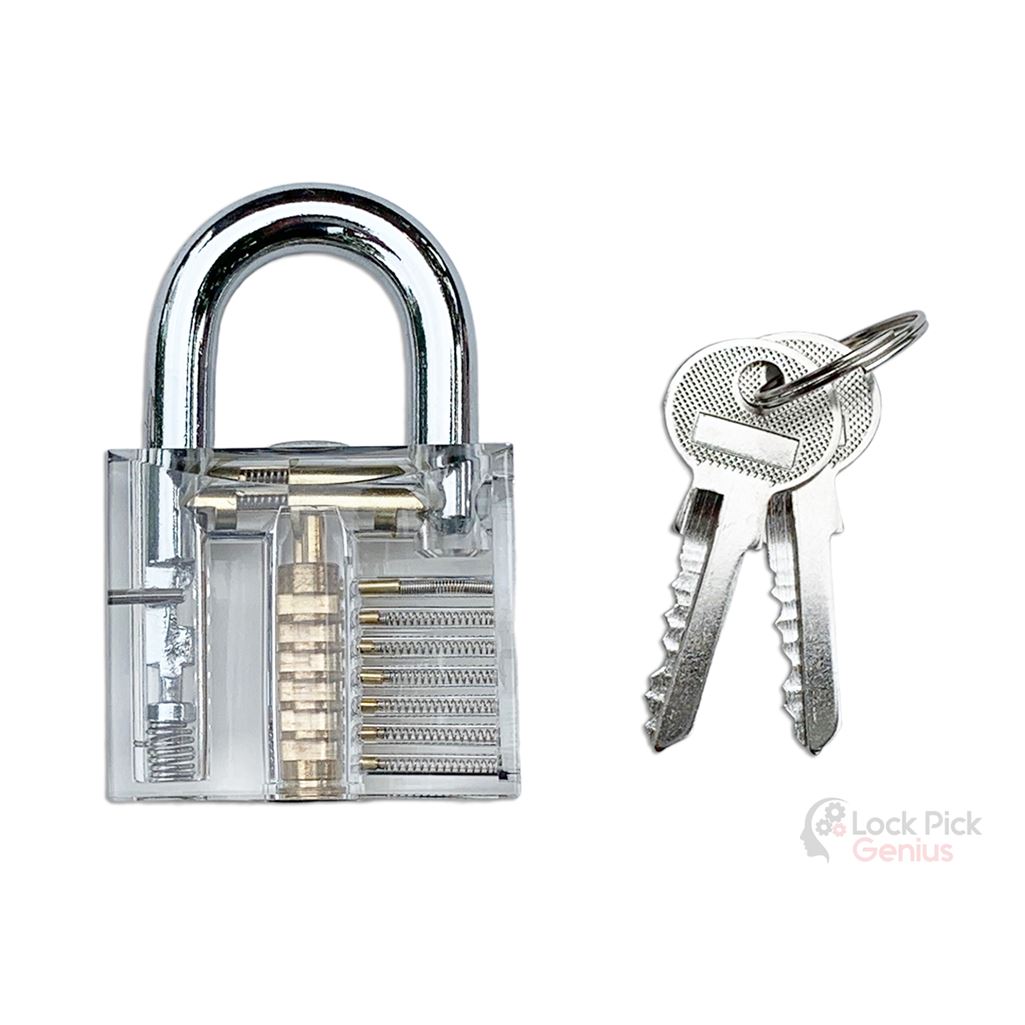 Transparent Tumbler Padlock for Learning Lock Picking