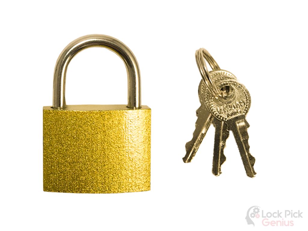 Tumbler Padlock with set of Keys for Lock Pick Training